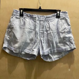 Old Navy linen blue drawstring shorts